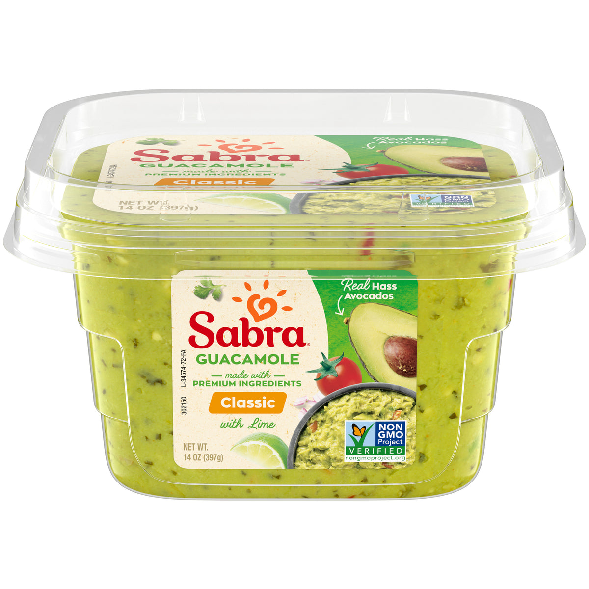 Sabra Classic Guacamole with Lime - 14oz