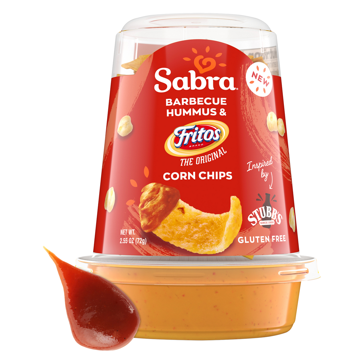 Sabra Snackers Barbecue Hummus Dip & Fritos The Original Corn Chips - 2.55 Oz