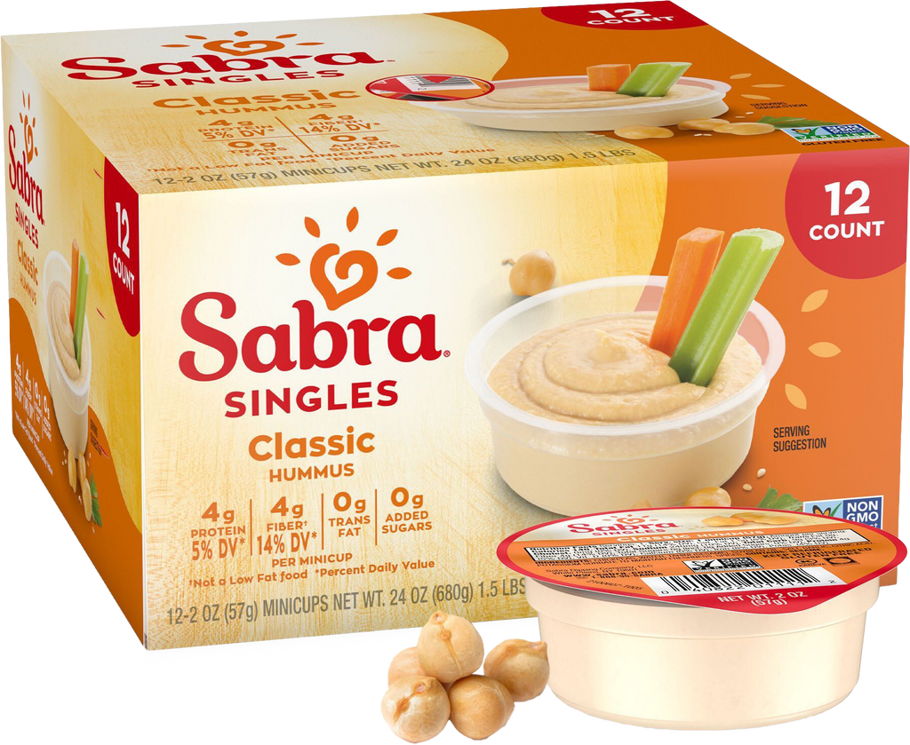 Sabra Classic Hummus Singles 2oz, 12ct – Sabra Dipping Company, LLC