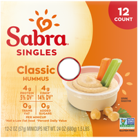 Sabra Classic Houmous Singles – 2 oz, 12 ct