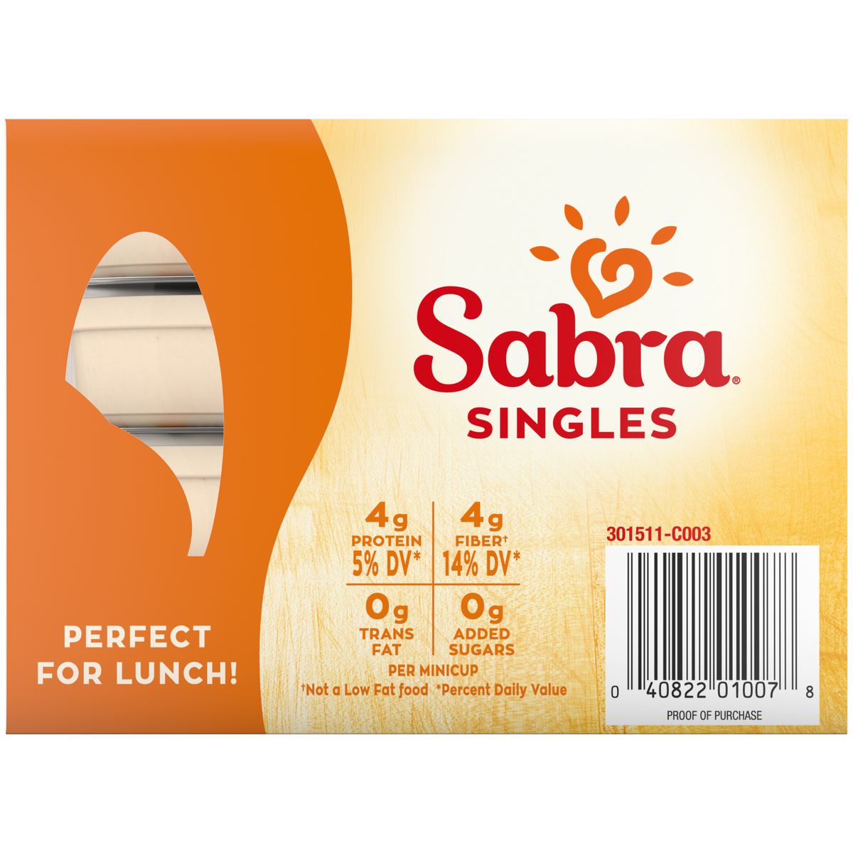 Sabra Classic Houmous Singles – 2 oz, 16 ct