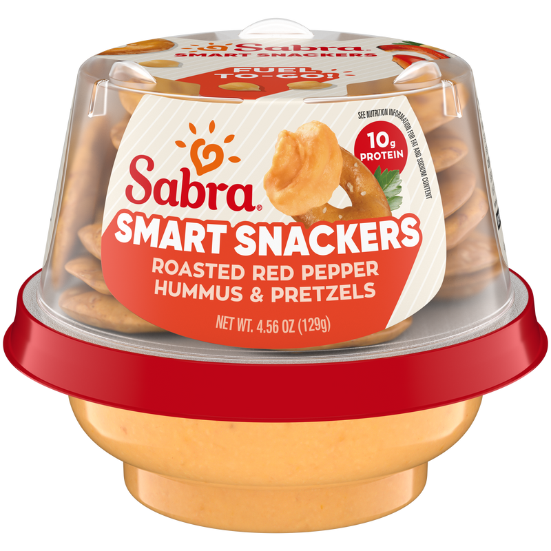 Sabra Snackers Roasted Red Pepper Hummus with Pretzels - 4.56oz