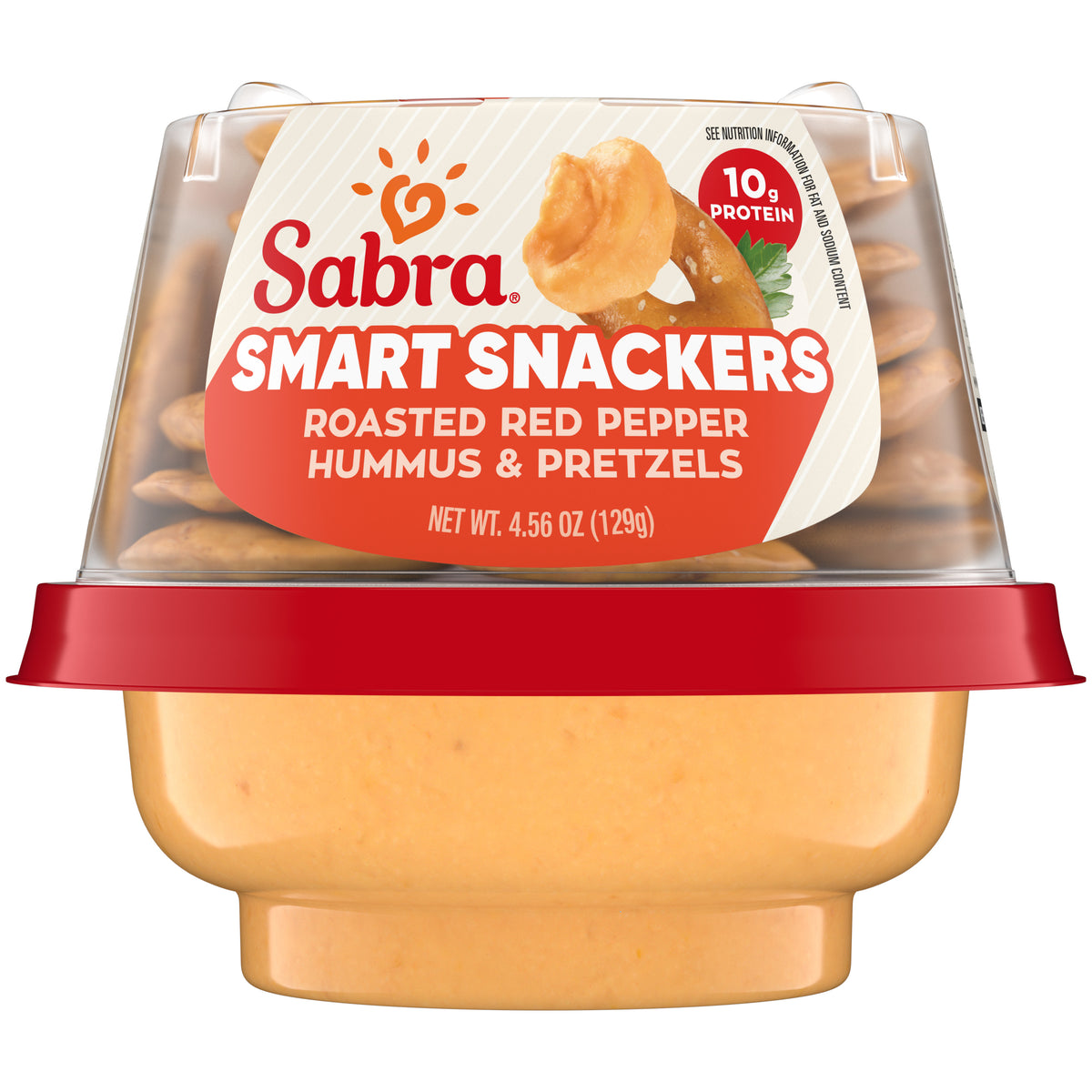 Sabra Snackers Roasted Red Pepper Hummus with Pretzels - 4.56oz