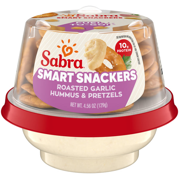 Sabra Snackers Roasted Garlic Hummus with Pretzels - 4.56oz