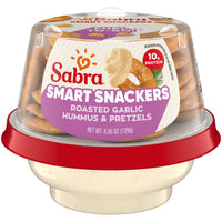 Sabra Snackers Roasted Garlic Hummus with Pretzels - 4.56oz
