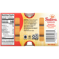 Houmous simple aux poivrons rouges rôtis Sabra - 2oz, 6ct