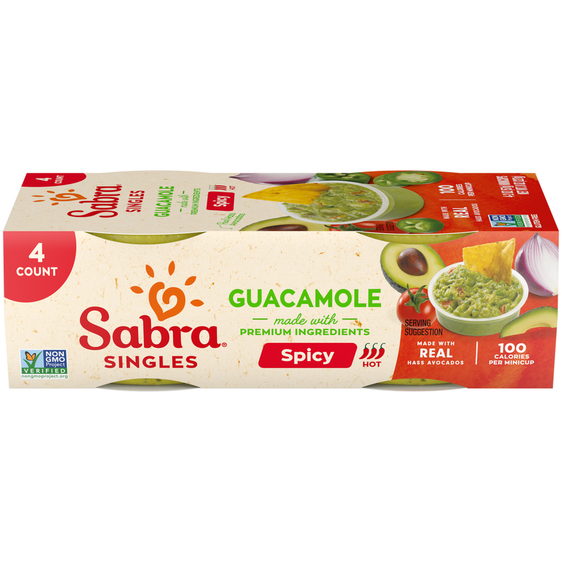 Sabra Guacamole épicé Singles - 2oz, 4ct