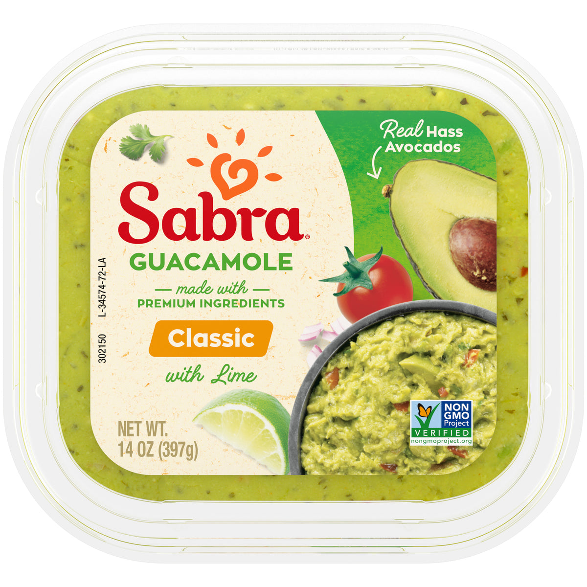 Sabra Classic Guacamole with Lime - 14oz