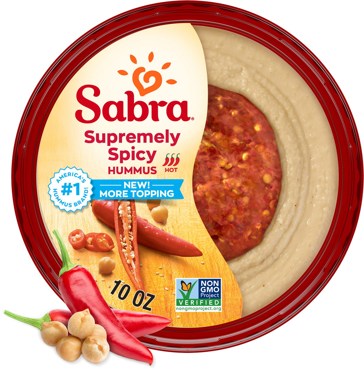 Sabra Supremely Spicy Hummus - 10oz