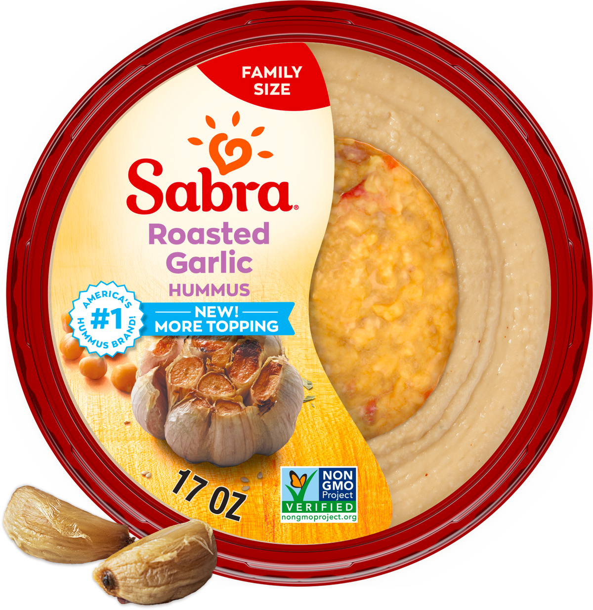 Sabra Roasted Garlic Hummus - 17oz