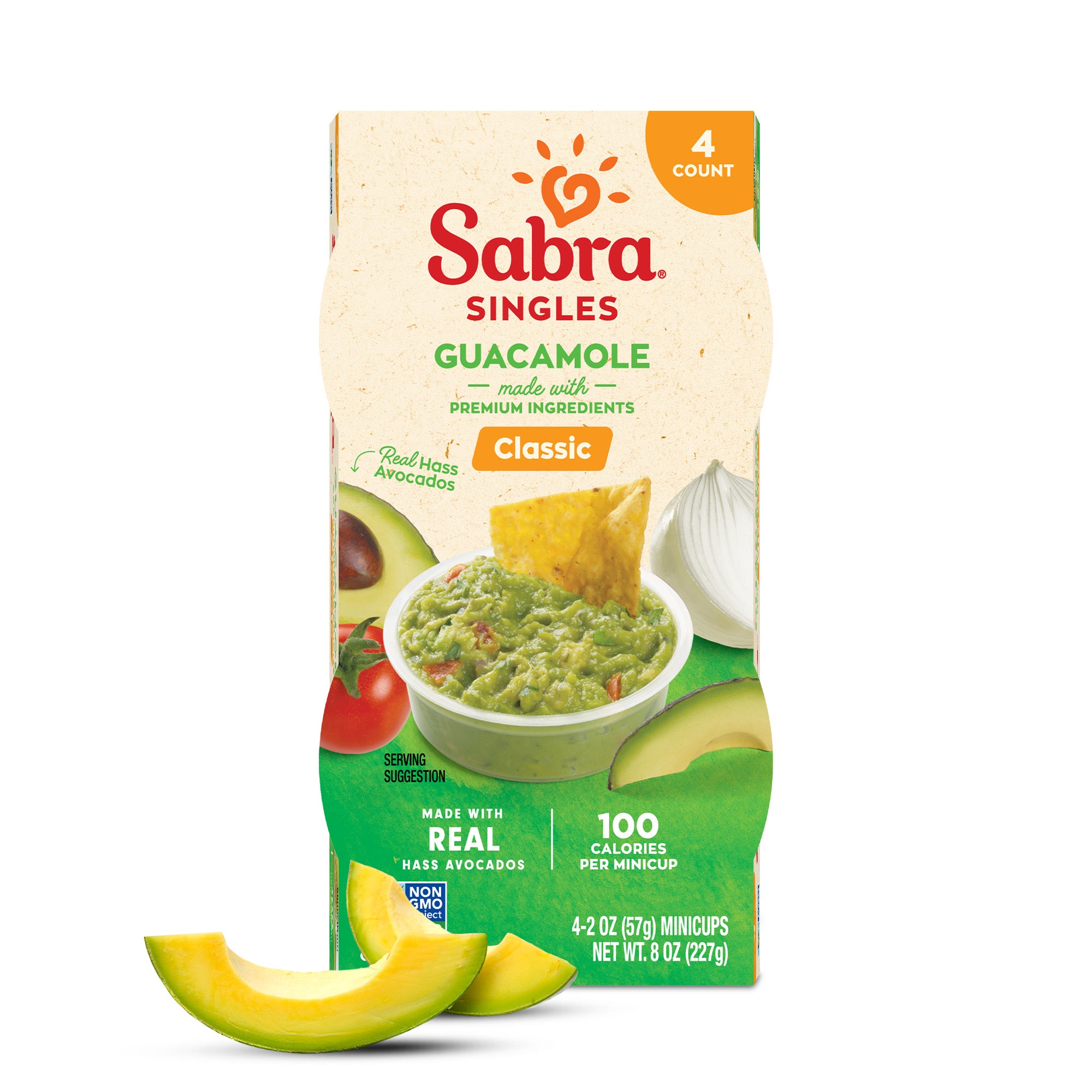 Sabra Classic Guacamole Singles - 2oz, 4ct – Sabra Dipping Company