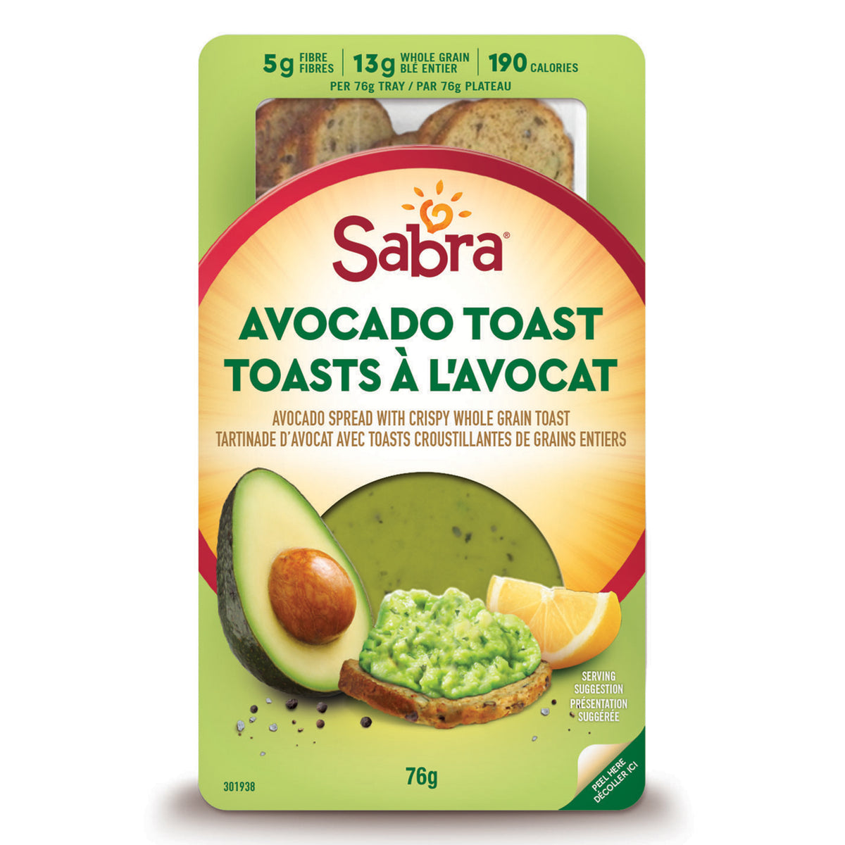 Toast à l'avocat Sabra Breakfast - 2,7 oz