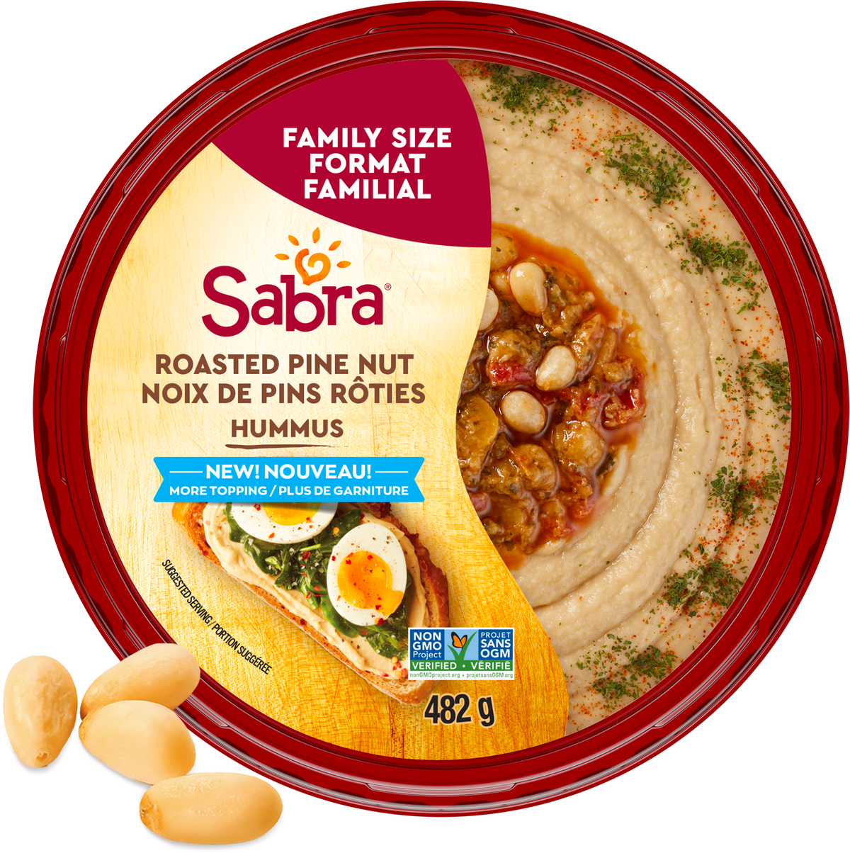 Sabra Roasted Pine Nut Hummus - 482g