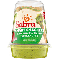 Sabra Snackers Guacamole classique avec chips de tortilla roulées - 2,8 oz, 12 ct
